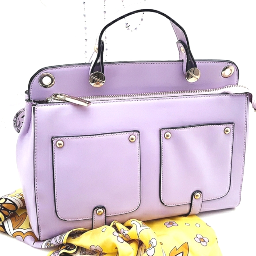 GULAOLEY🌸Lilac Vegan Spring Staud Handbag| Satchel Tote Bag